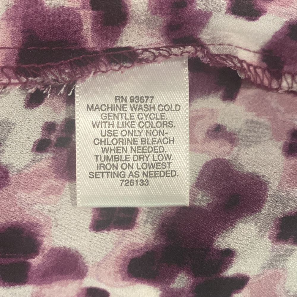Purple Patterned Blouse - Picture 11 of 11